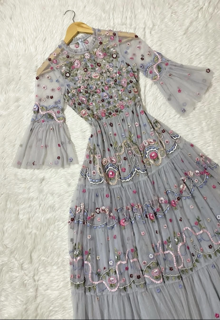 Needle and thread, Embroidered Tulle Maxi Dress - photo 2