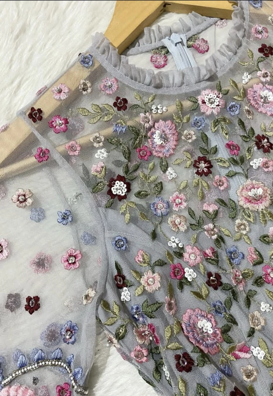 Needle and thread, Embroidered Tulle Maxi Dress - photo 5