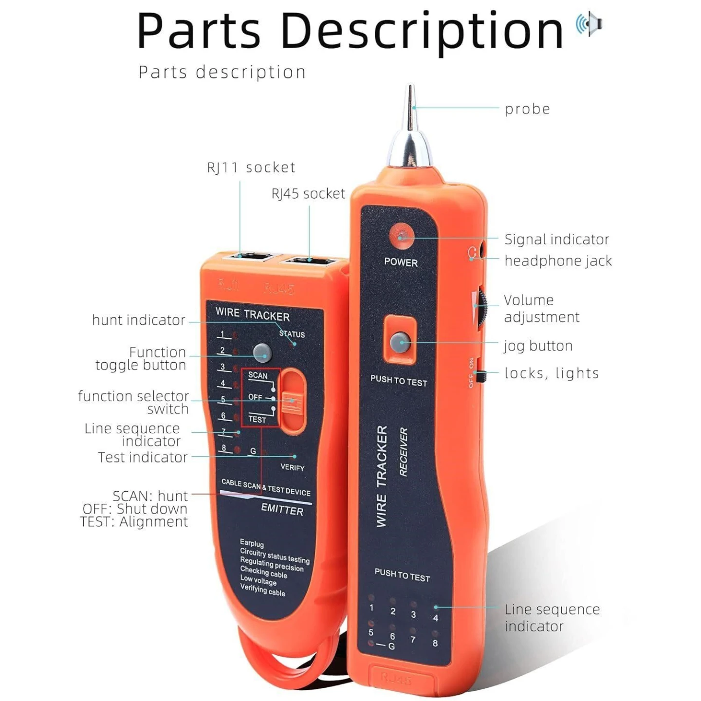 Network Cable Tester Telephone Line - photo 2