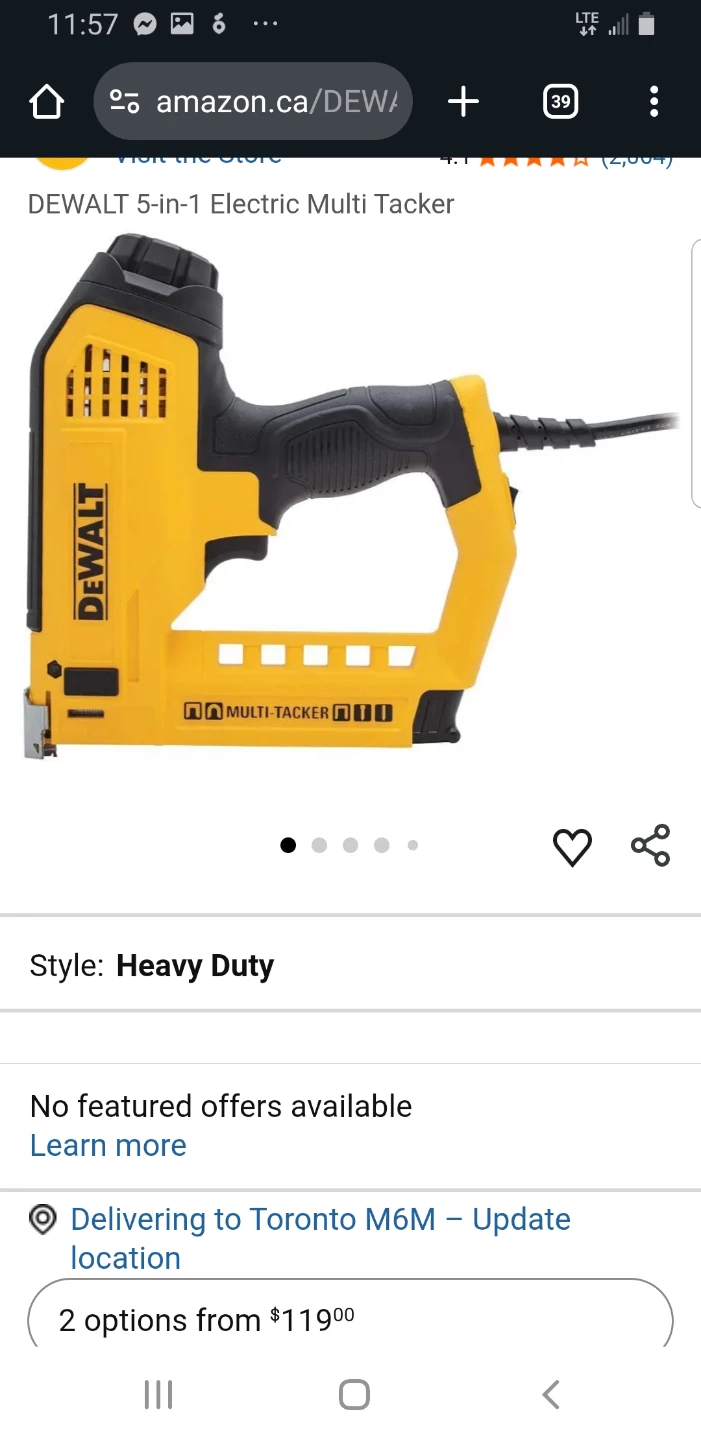 DEWALT 5-in-1 Electric Multi-Tacker Brad Nailer - photo 2