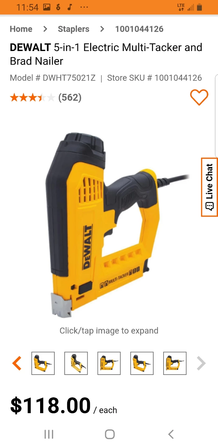DEWALT 5-in-1 Electric Multi-Tacker Brad Nailer - photo 4