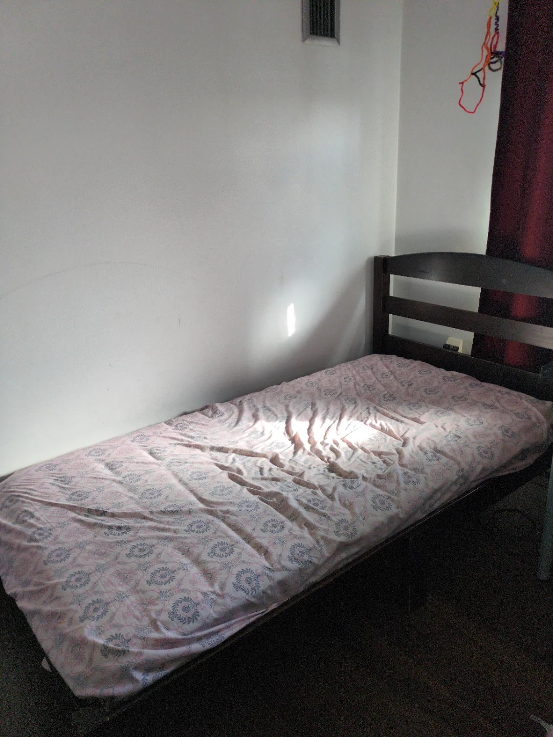 Dark Wood Single Bed Frame - photo 2