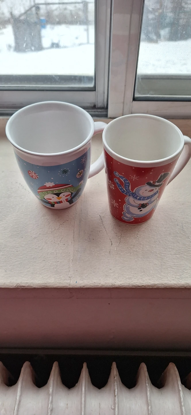 Two Holiday Theme Mugs