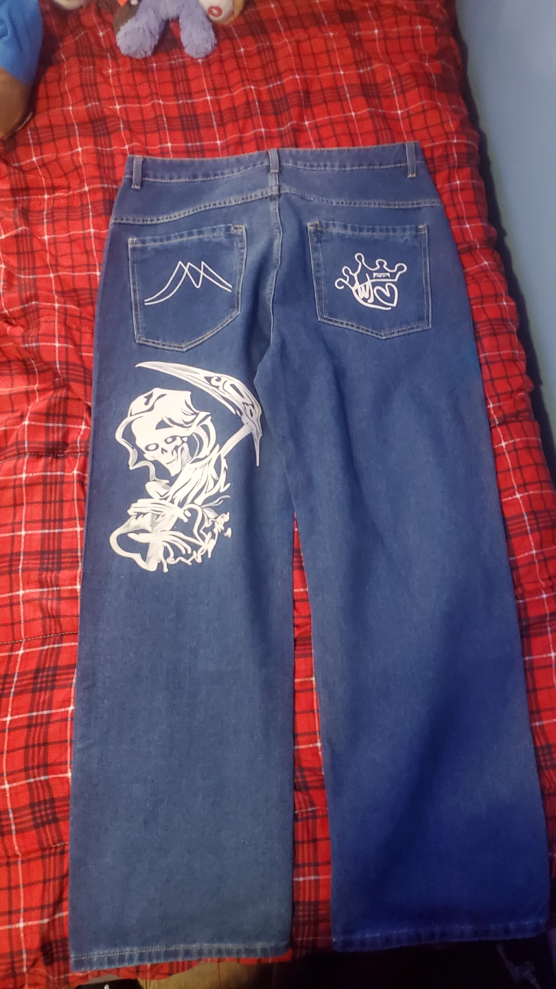 Jeans with Grim Reaper Graphic at the Back (MUST GO!!!) - photo 3
