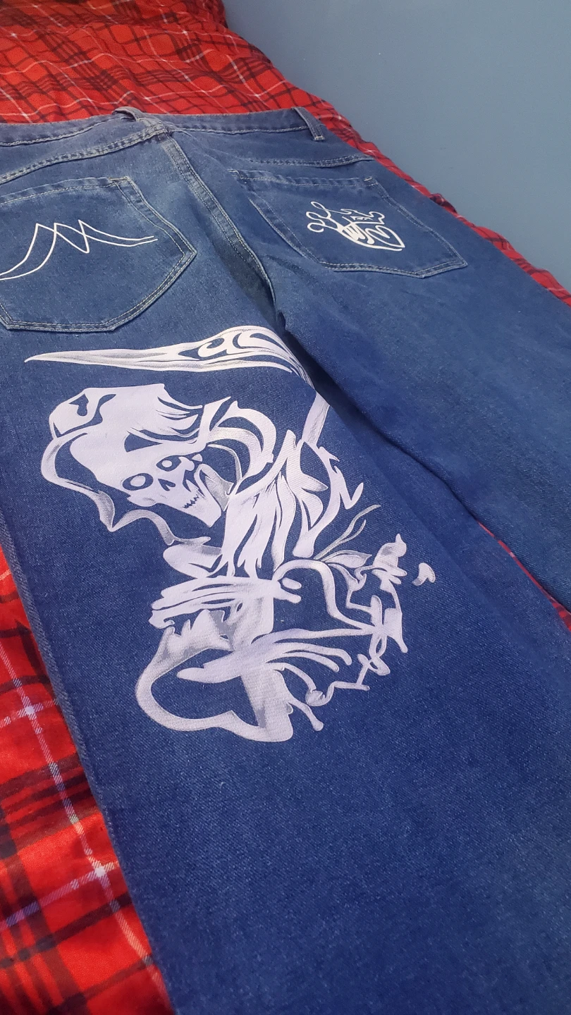 Jeans with Grim Reaper Graphic at the Back (MUST GO!!!) - photo 4