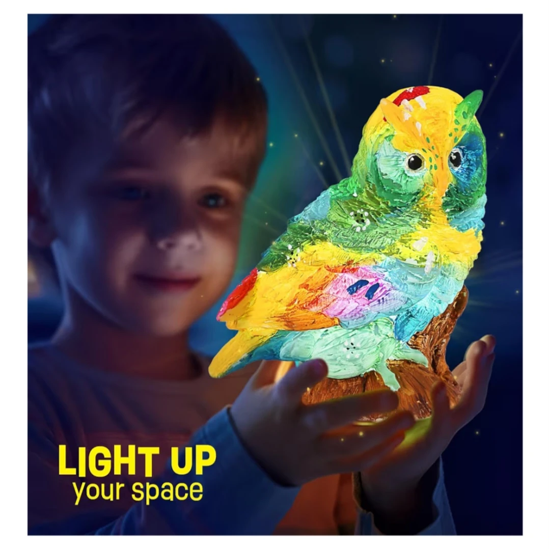 Paint Your Own Owl Lamp Craft Kit