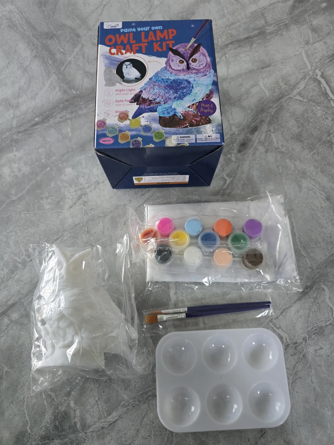 Paint Your Own Owl Lamp Craft Kit - photo 3