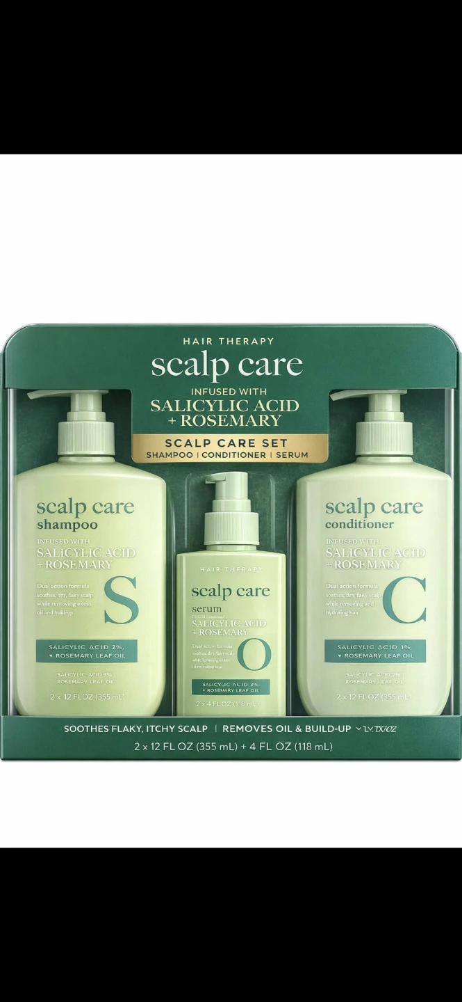 Scalp Care Set - Shampoo, Conditioner, Serum