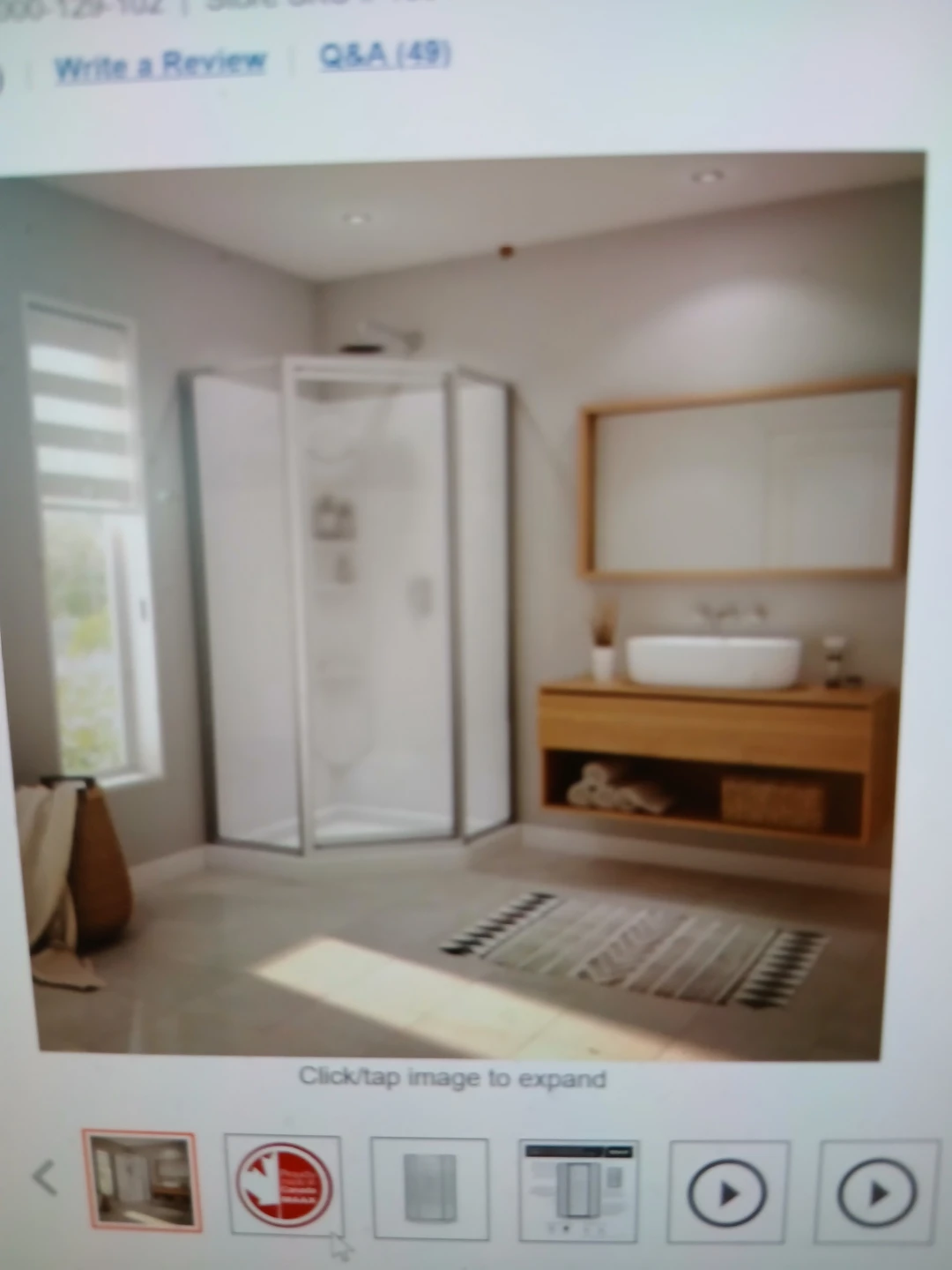 Oceana Summit Shower Enclosure 38"x38"x76.5"