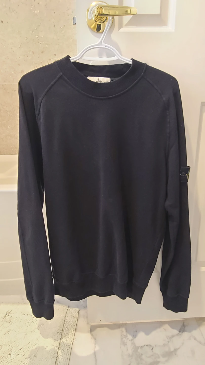 Stone Island Black Crewneck Sweater - photo 2