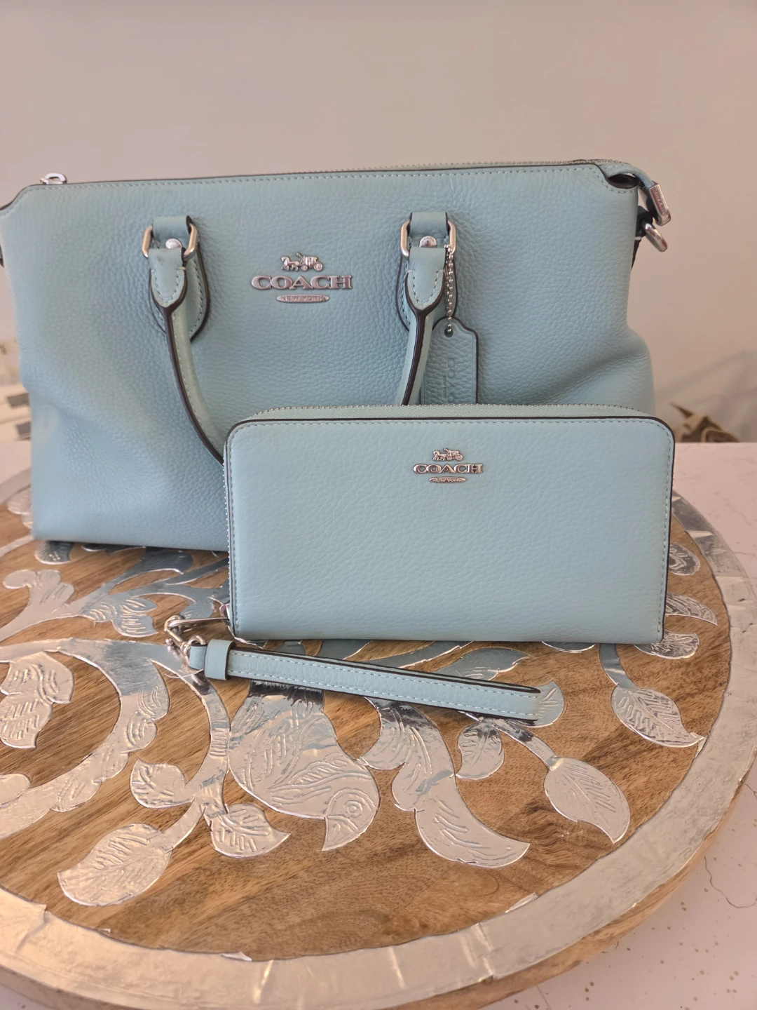 COACH Georgia Satchel With Matching Wallet