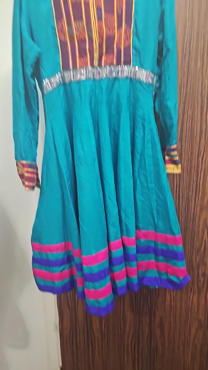 Teal & Pink Dress