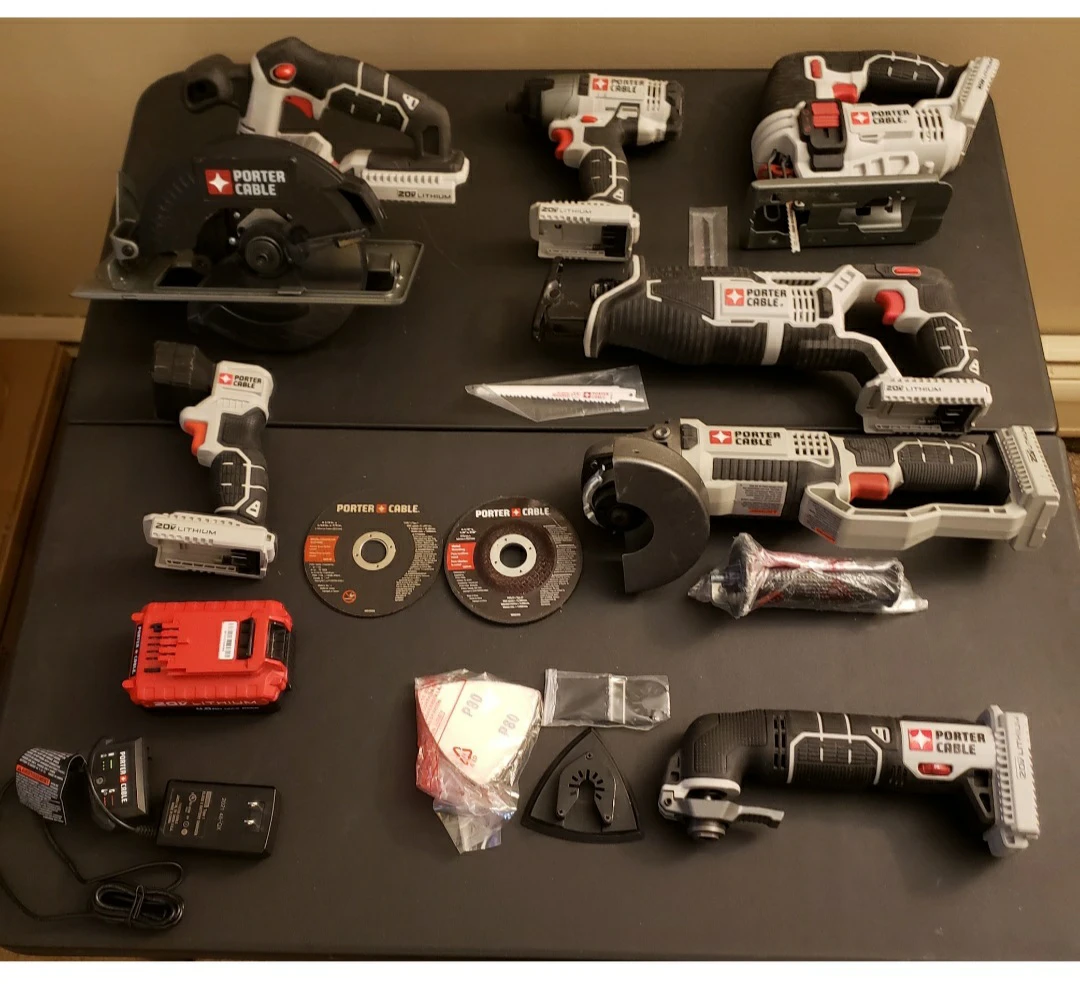 Porter Cable 20V Cordless Power Tool Set
