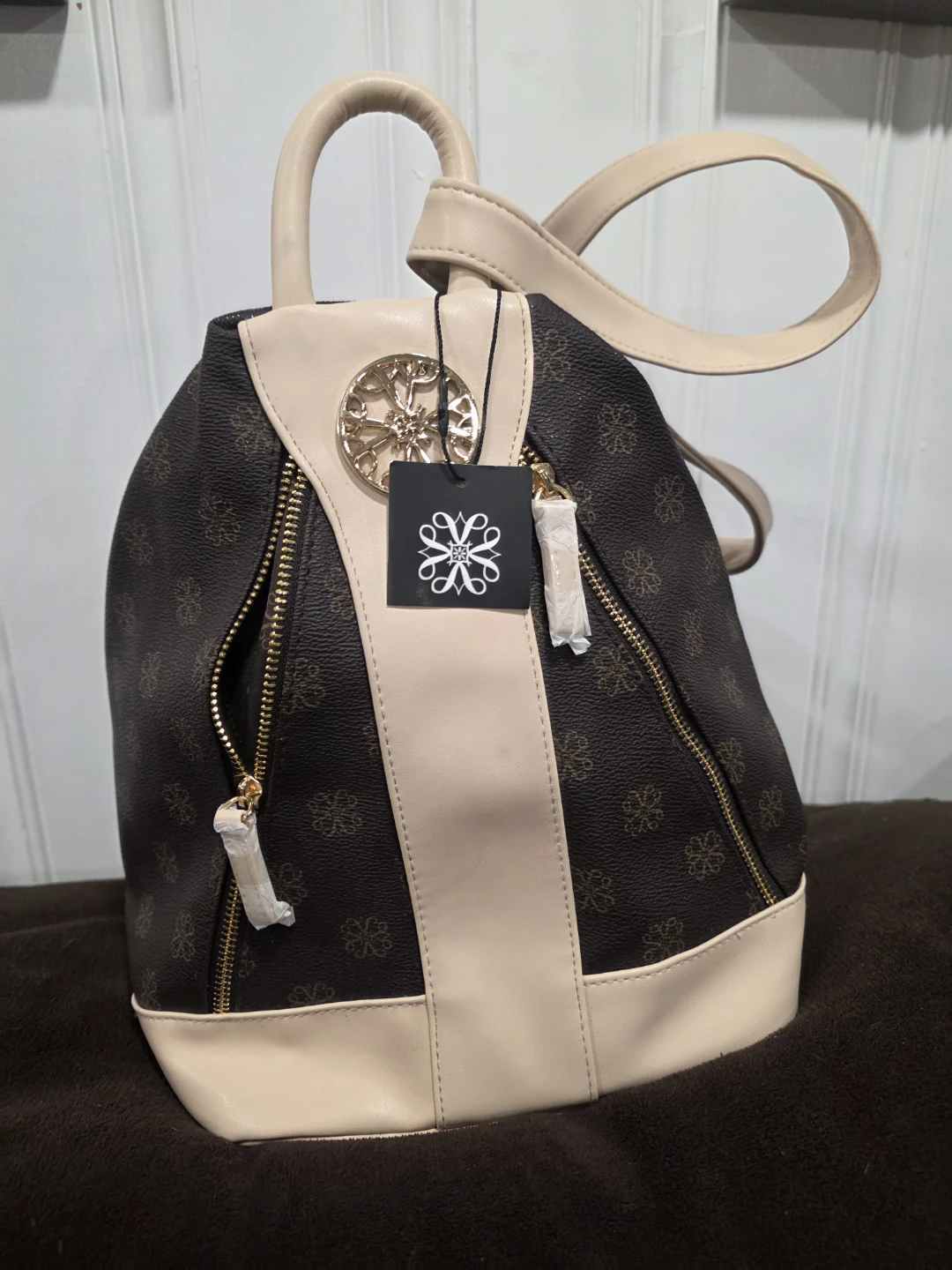 New Brown & Beige  Backpack