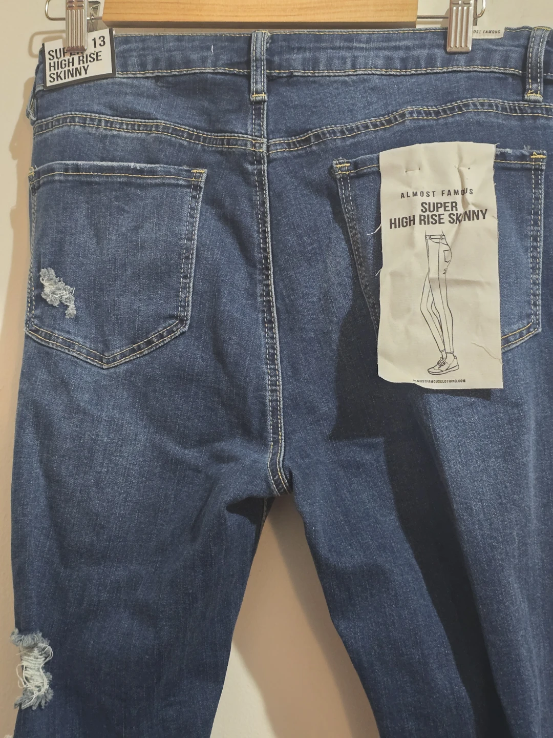 Almost Famous Super High Rise Skinny Jeans - Size 13 - photo 5