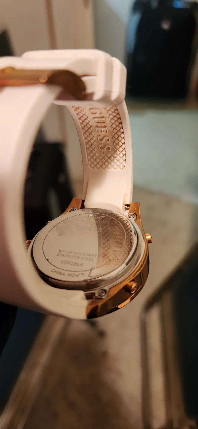 New Guess White Silicone Strap Watch with Box - photo 2