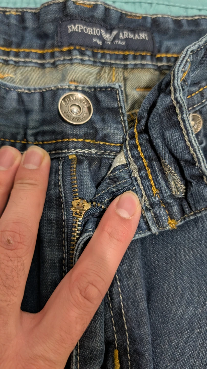 Emporio Armani Men's Blue Denim Jeans - photo 4