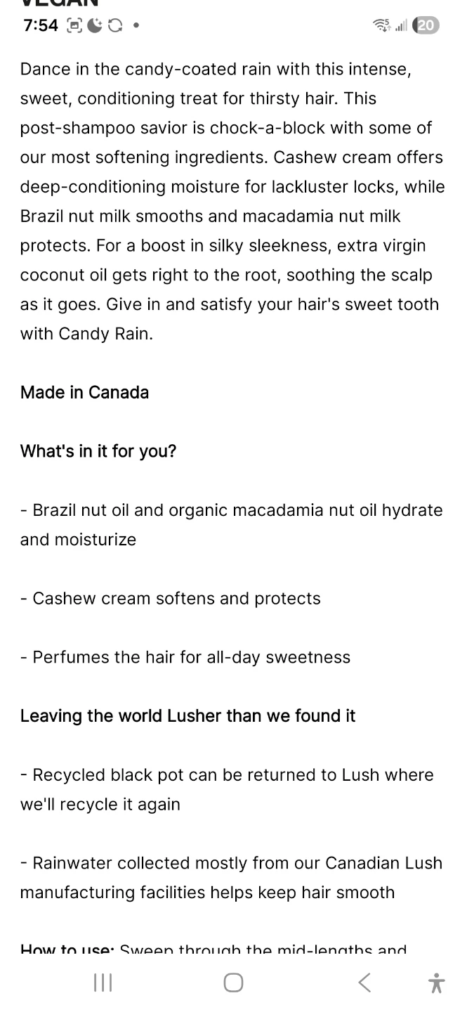 Lush Candy Rain Conditioner 100g - photo 2
