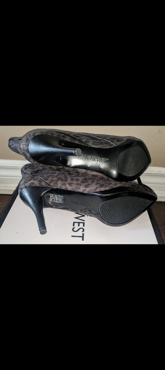 New! Nine West Leopard Ankle Boots - 8.5 - photo 2