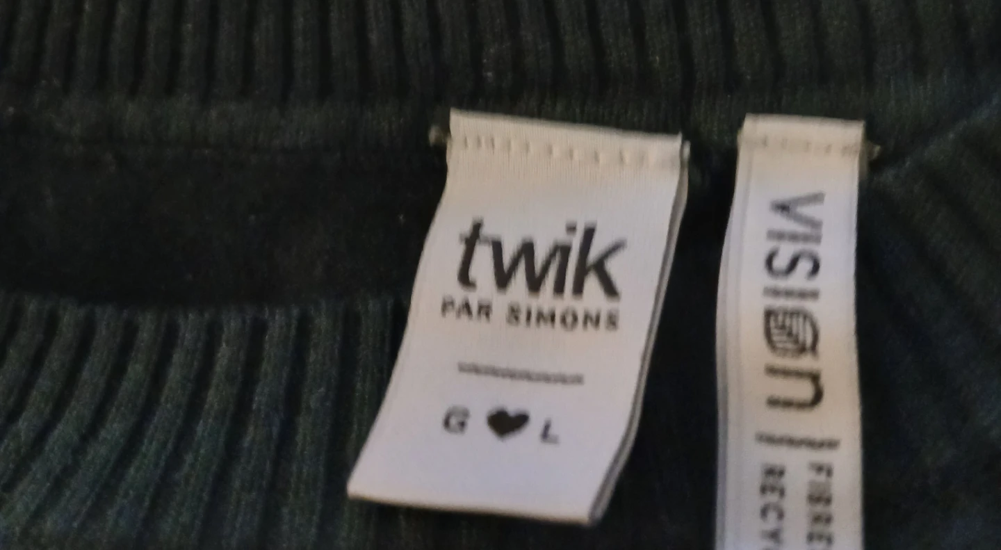 Twik par Simons Green Striped Sweater - Size L - photo 2
