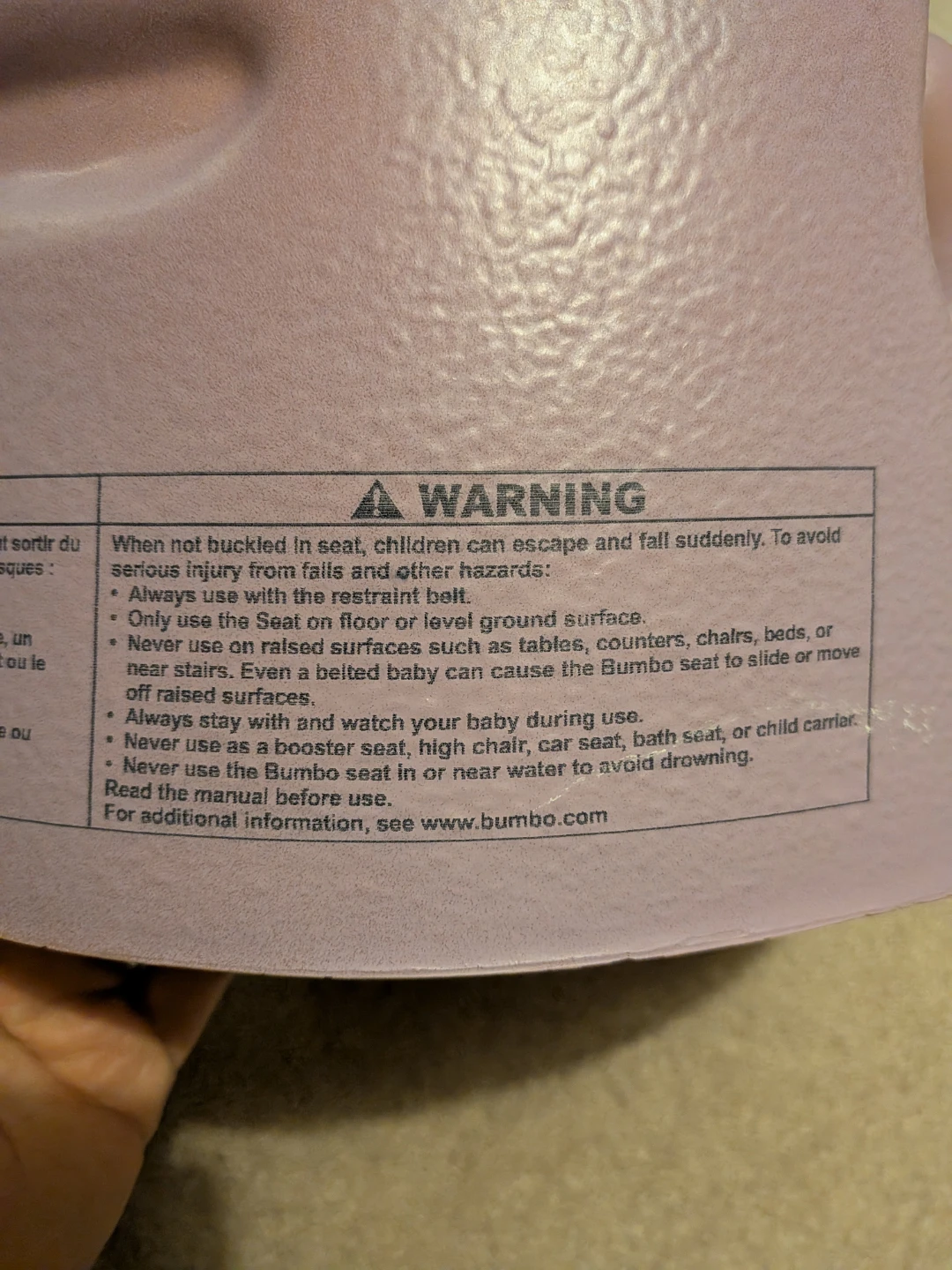 Bumbo Baby Seat - Lilac - photo 3