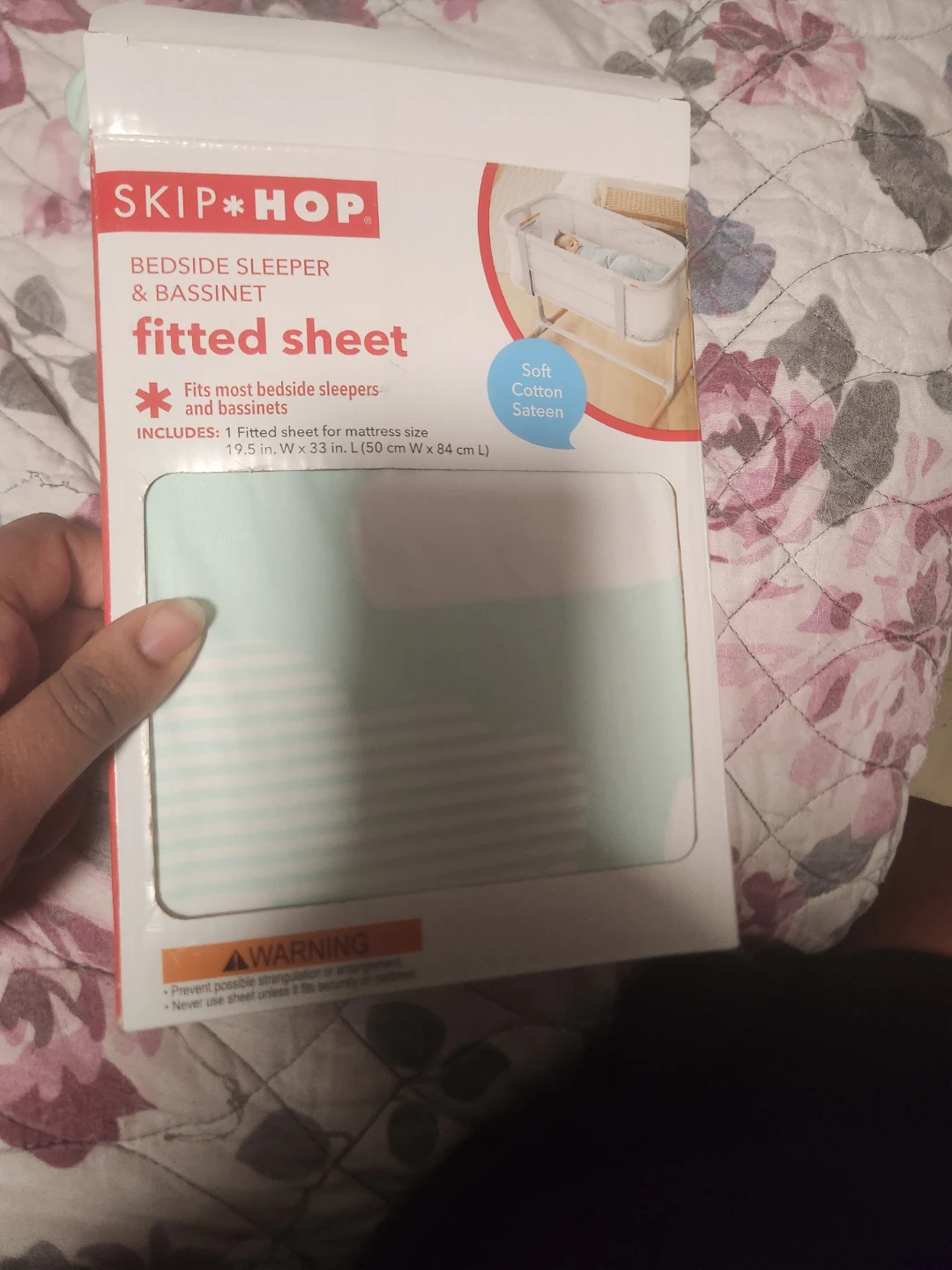 Skip Hop Bedside Sleeper & Bassinet Fitted Sheet