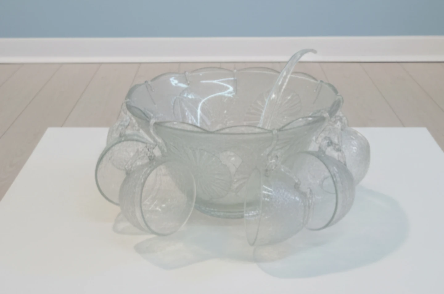 Vintage Glass Punch Bowl Set - photo 2
