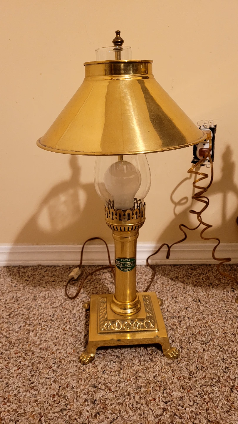 Paris Orient Express Brass Lamps - photo 3