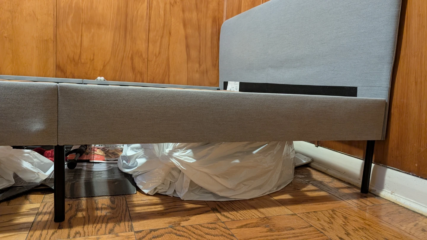 Grey Upholstered Bed Frame - photo 4