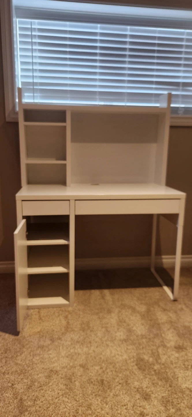 IKEA MICKE White Desk with Hutch - 41 3/8" - photo 4