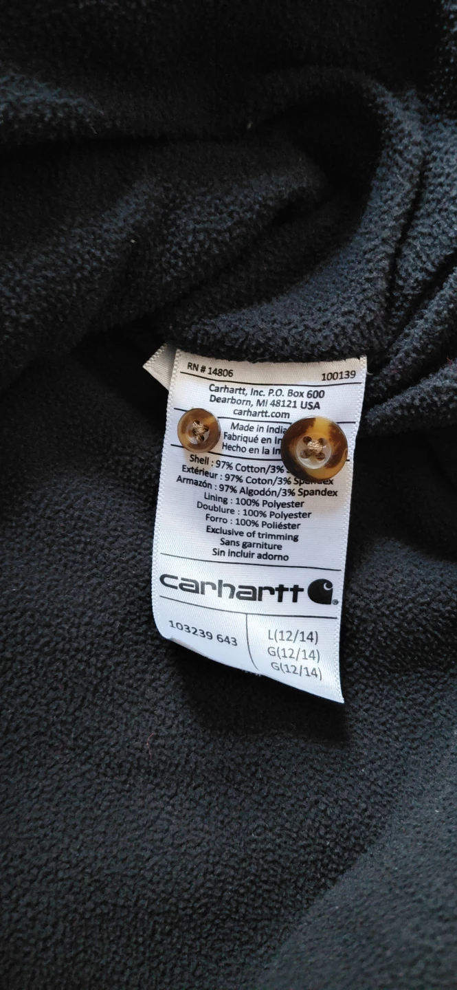 Carhartt Plaid Shirt Jacket - Size L (12/14) - photo 2