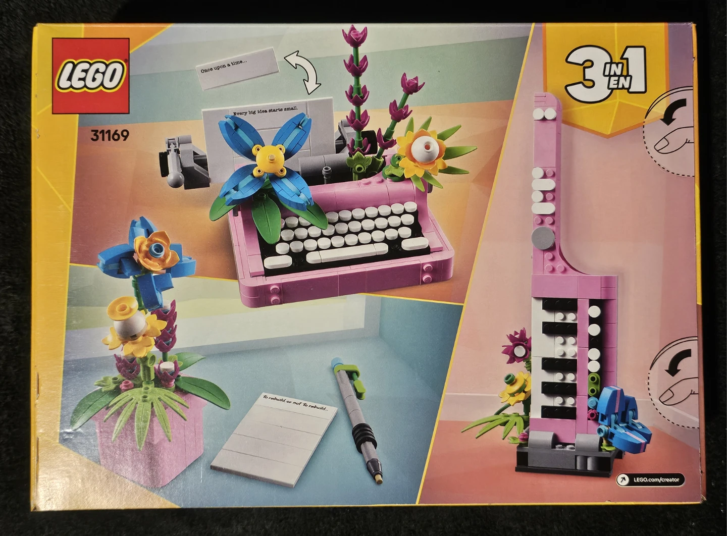 LEGO Creator 3-in-1 Typewriter with Flowers Building Set (31169) - photo 2
