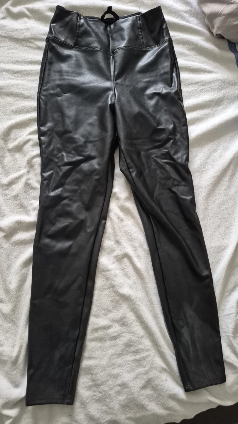 Dynamite Black Faux Leather Leggings - Size P/S