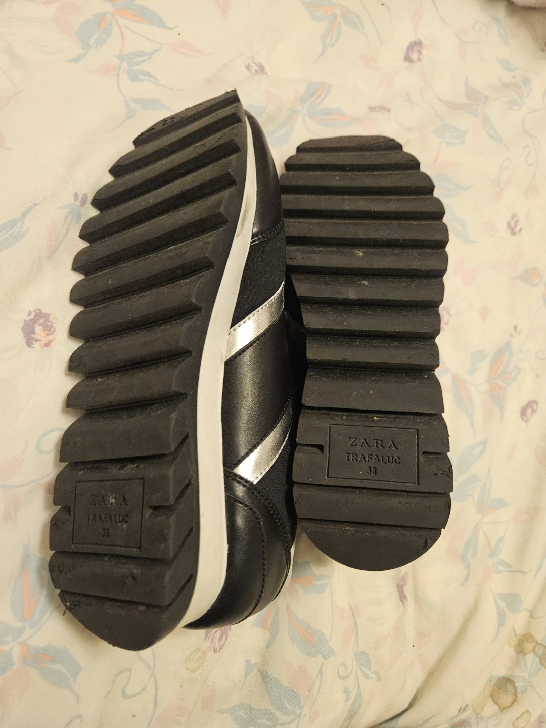 Zara Trafaluc Black Sneakers Size 38 - photo 5