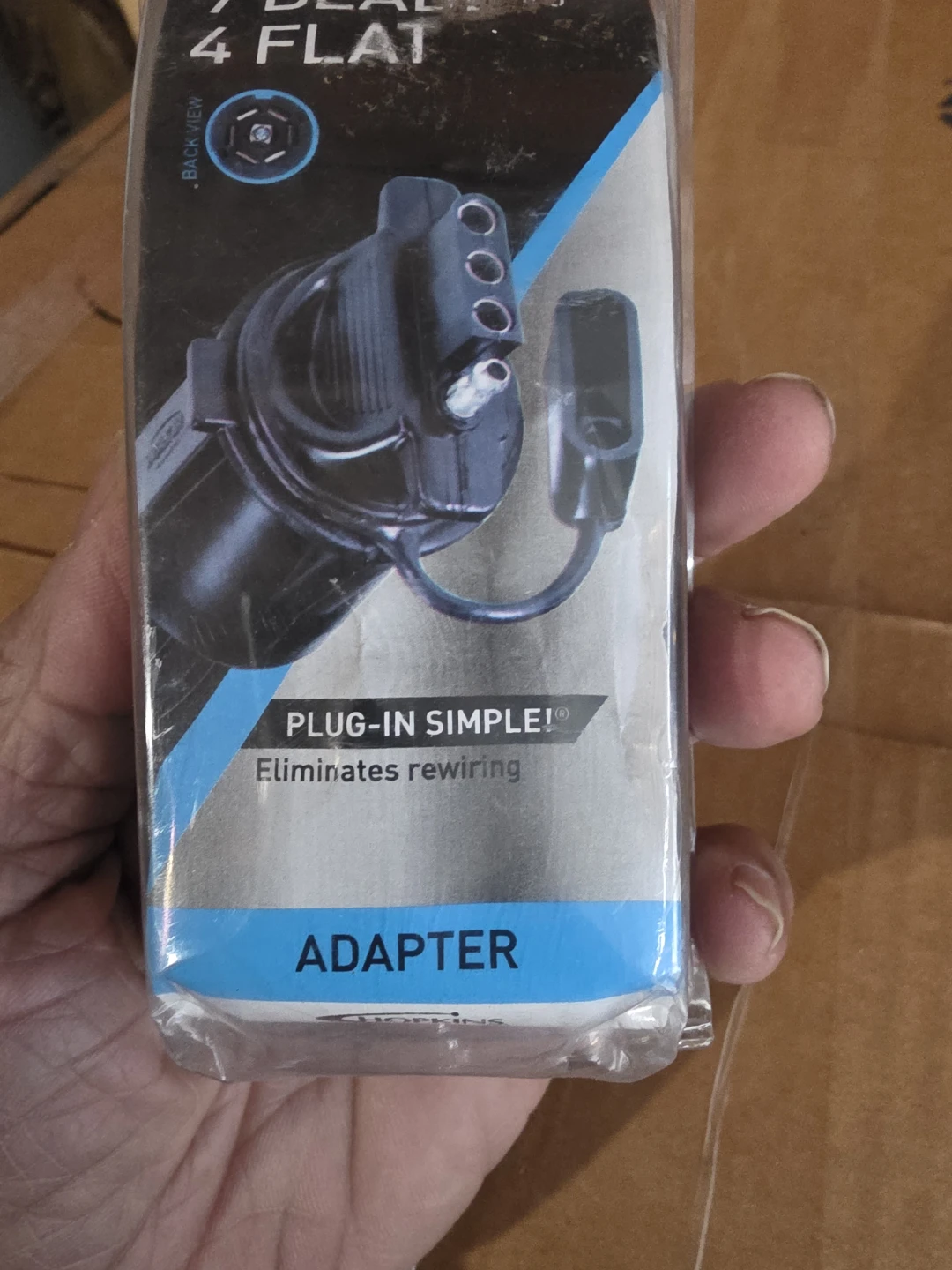 Hopkins 7 Blade to 4 Flat Adapter - New! - photo 3