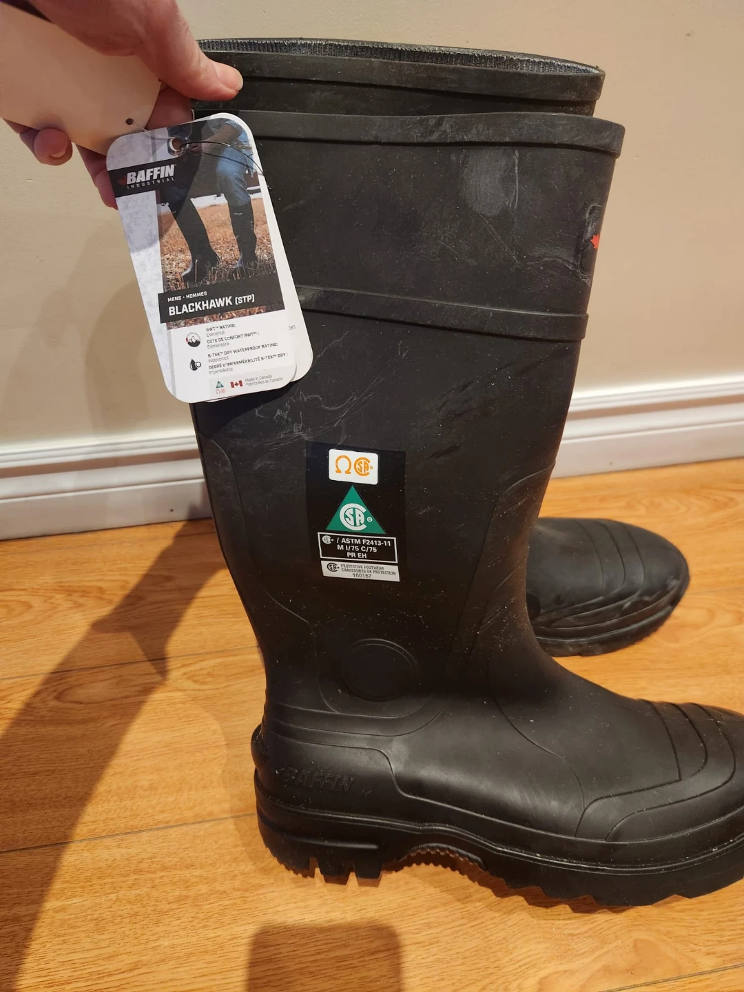 Safety Baffin Blackhawk STP Black Size 12 Boots - photo 2