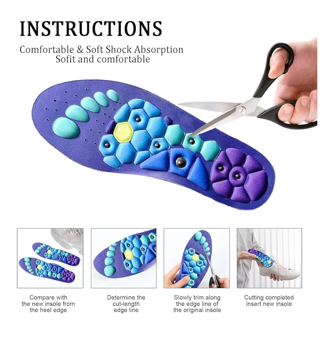 Medium-Magnetic Therapy Massage Insoles - photo 3
