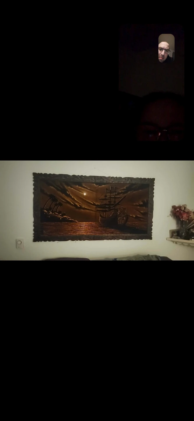 Vintage Ship at Sea Wall Art
