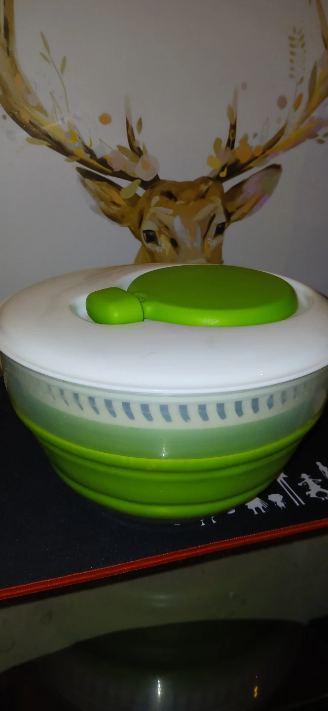 Salad Spinner - Green & White - photo 3