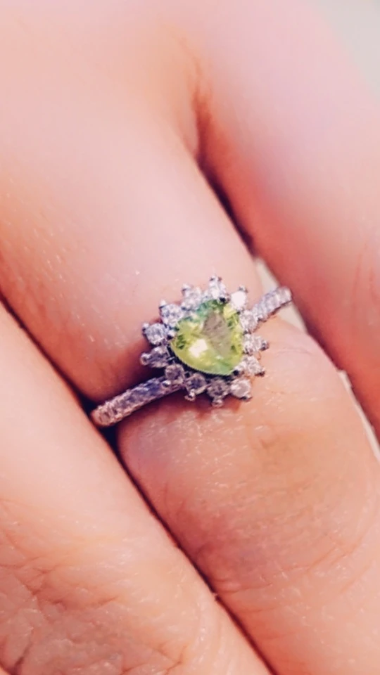 Heart Shaped Peridot Ring - photo 2