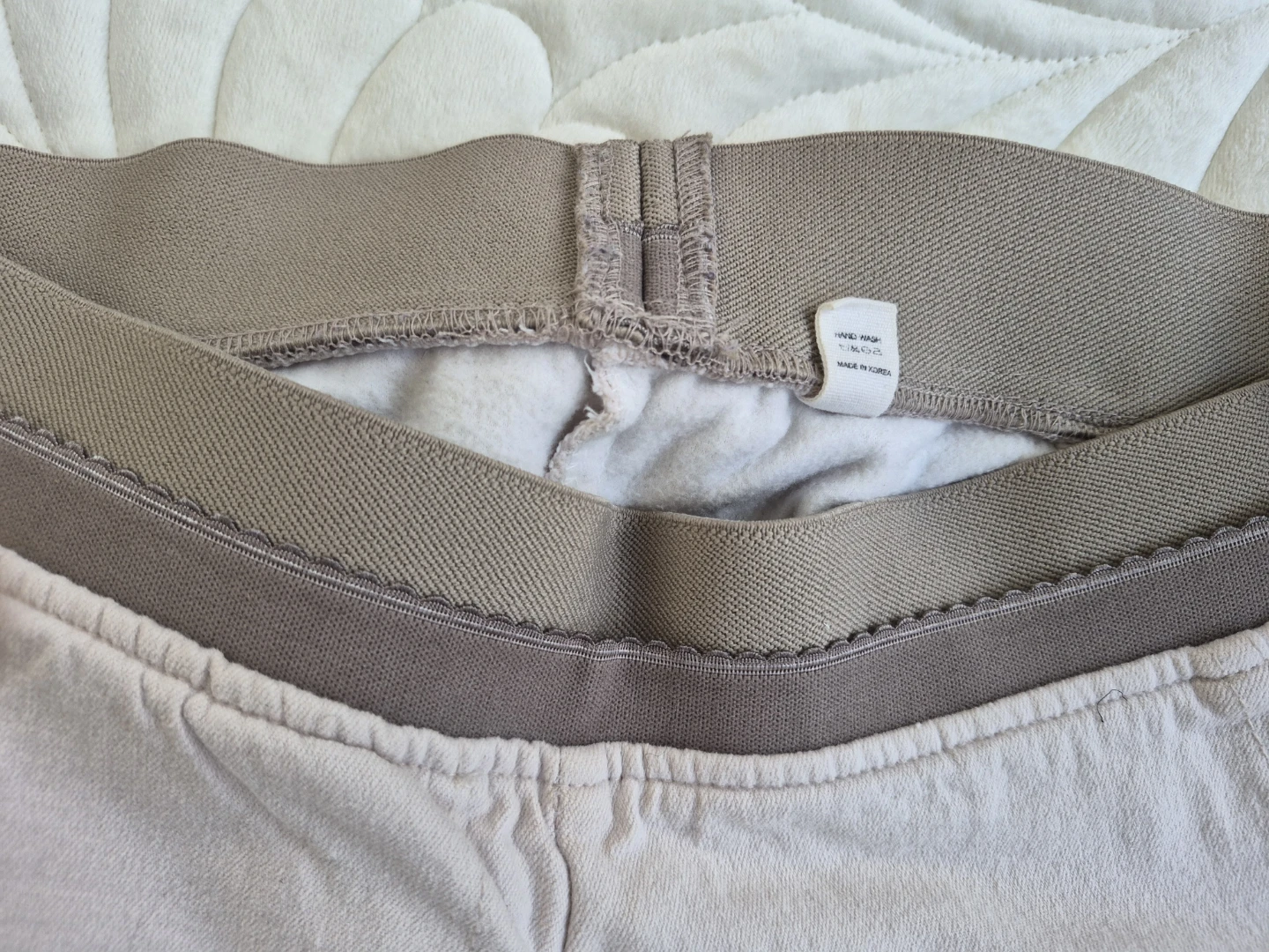 [NEW] Light cream color Elastic Waist Pants - photo 3