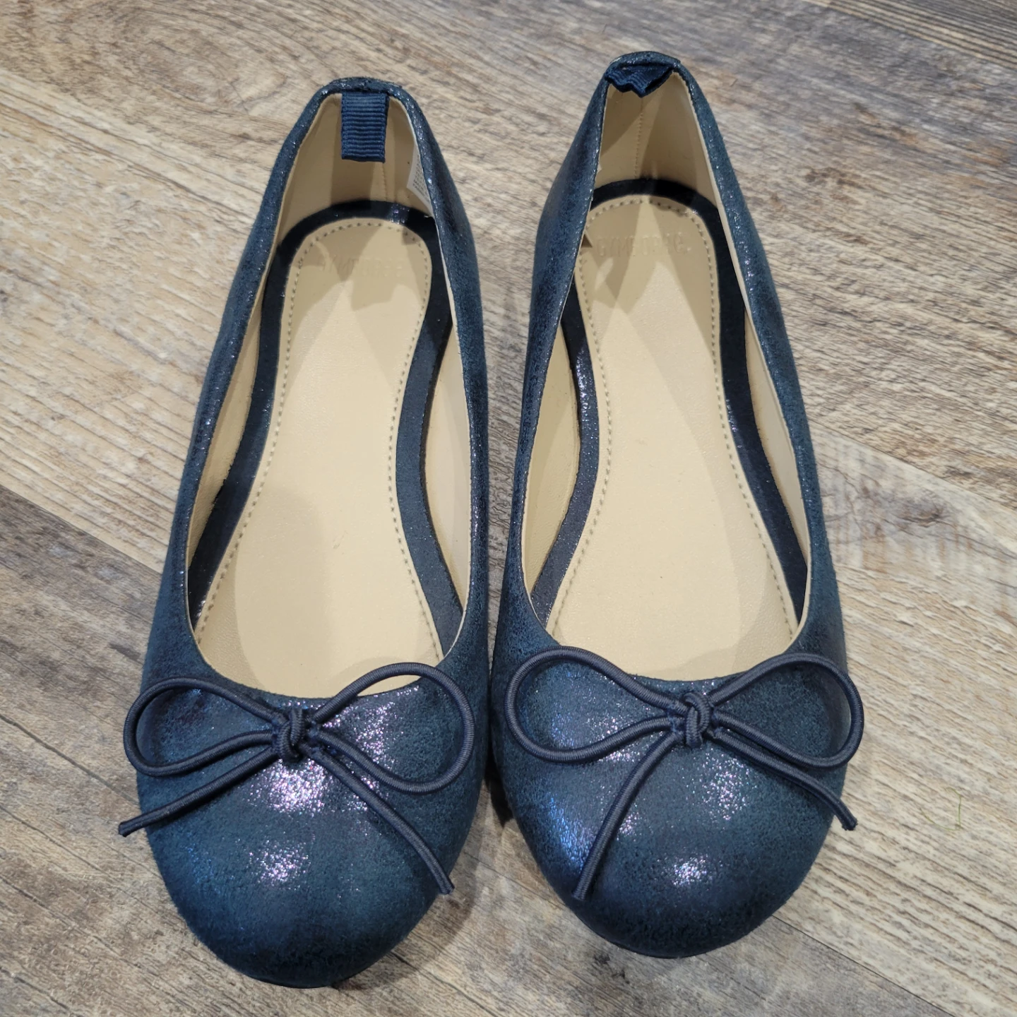 Blue Sparkly Ballet Flats Girls size 11