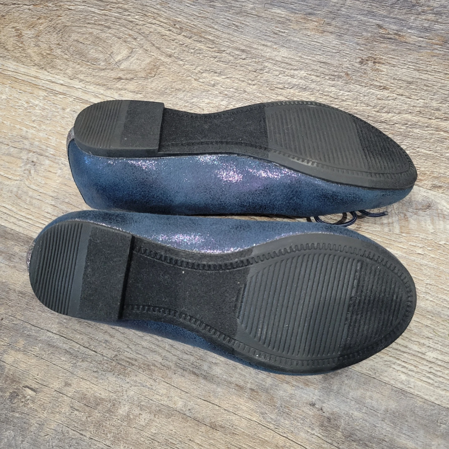 Blue Sparkly Ballet Flats Girls size 11 - photo 5