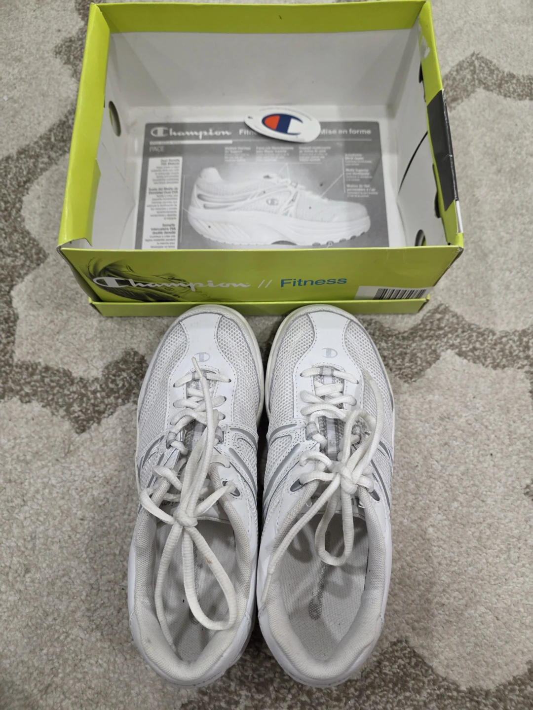 Champion Pace White Fitness Shoes - Size 7.5 - photo 4