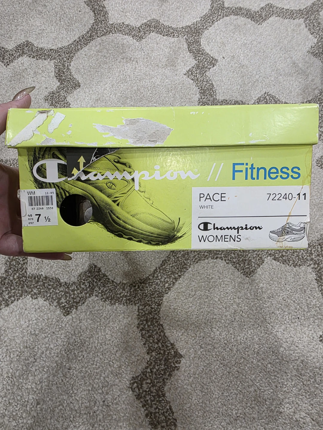 Champion Pace White Fitness Shoes - Size 7.5 - photo 5