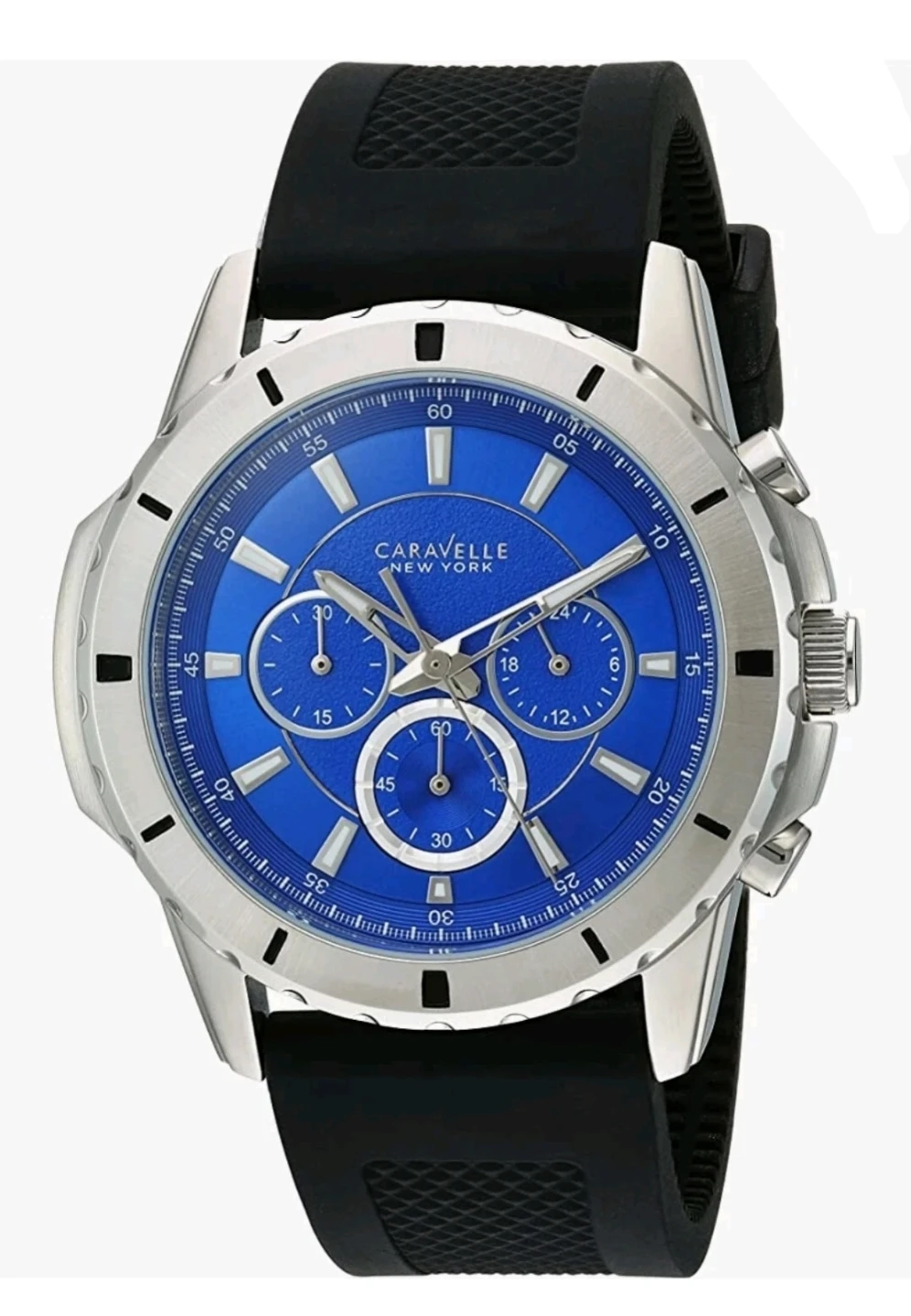 Caravelle Bulova Men's Quartz Navy Blue Dial Chronograph Luxury - photo 4