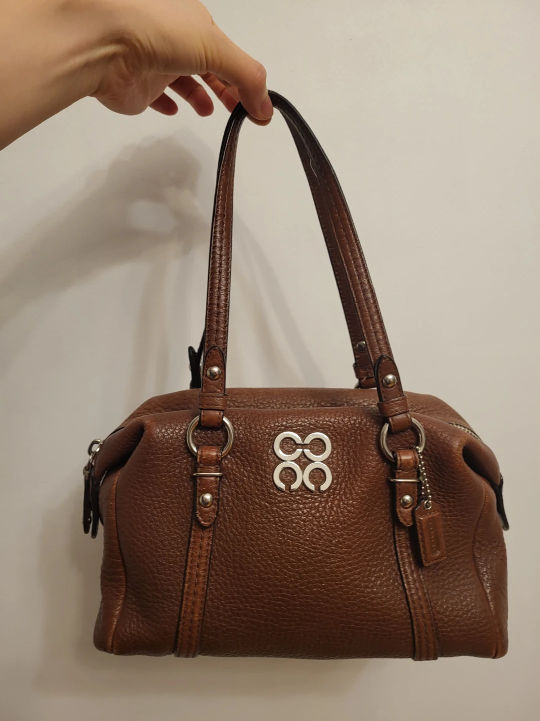 Coach Leather Satchel Brown