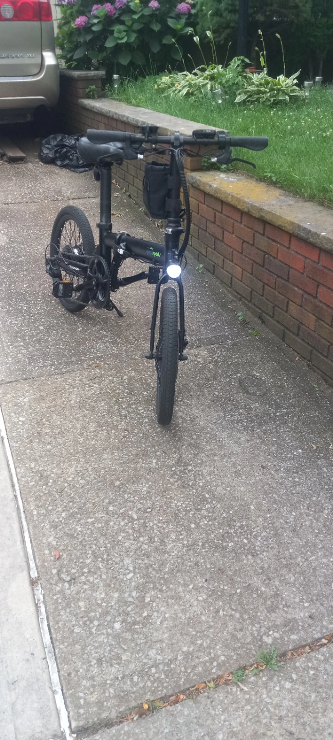 Black Folding Electric Bike - photo 2