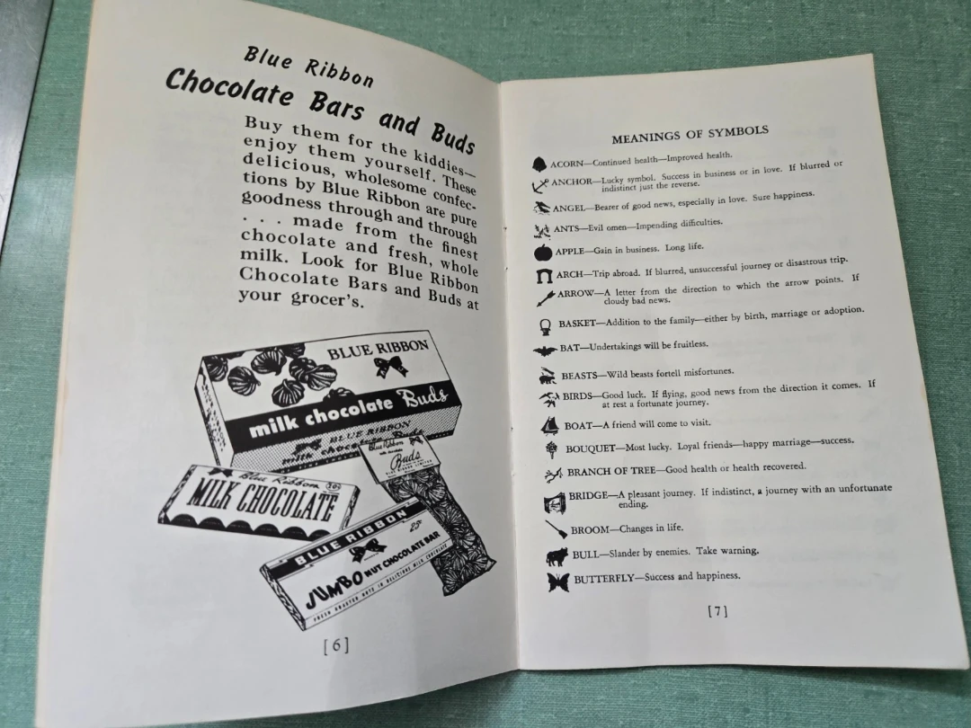 Vintage Blue Ribbon Tea - Your Future In The Teacup Booklet - photo 4