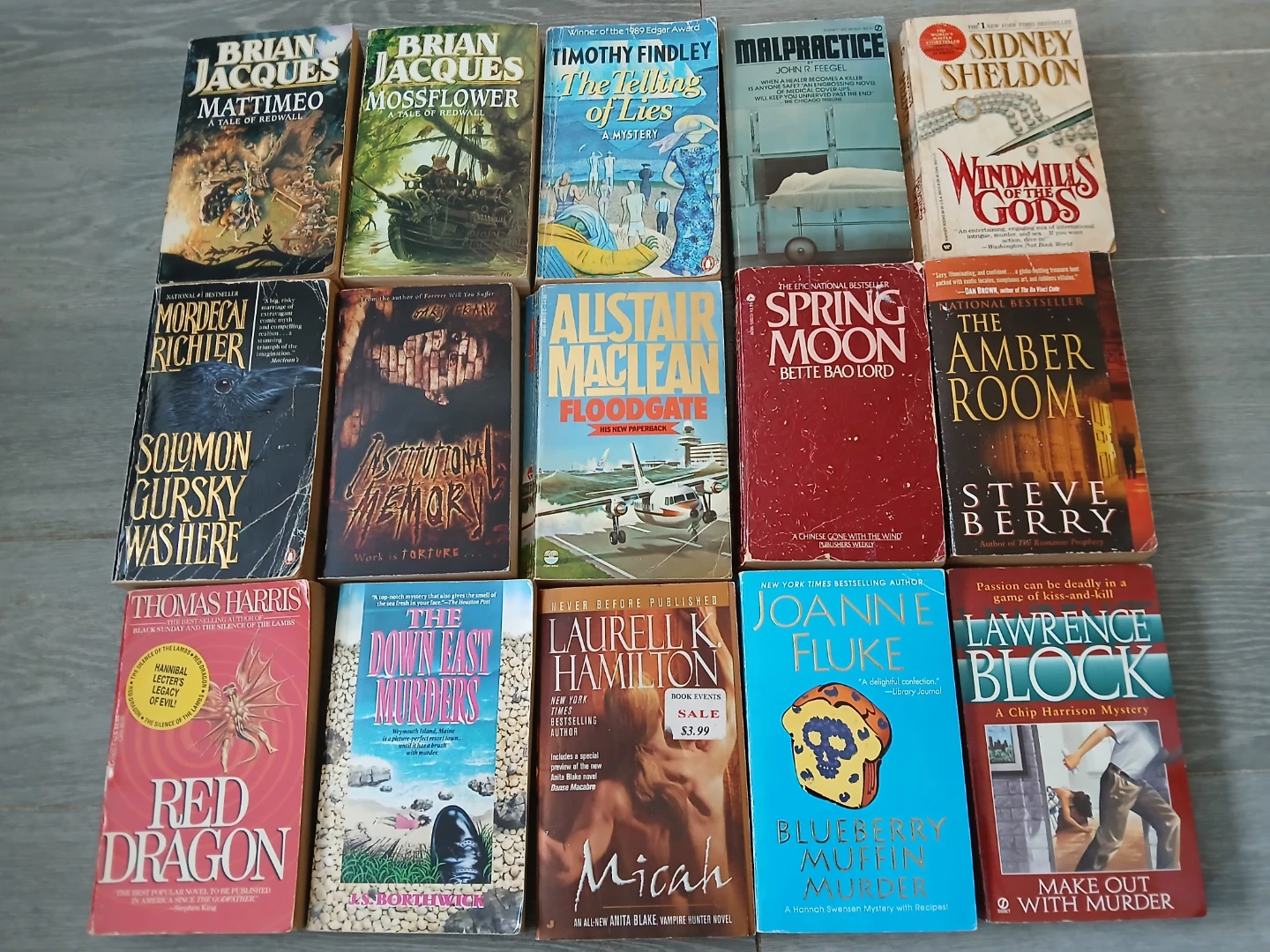 Mixed Lot of Paperback Novels. $1.25 EACH CASH.